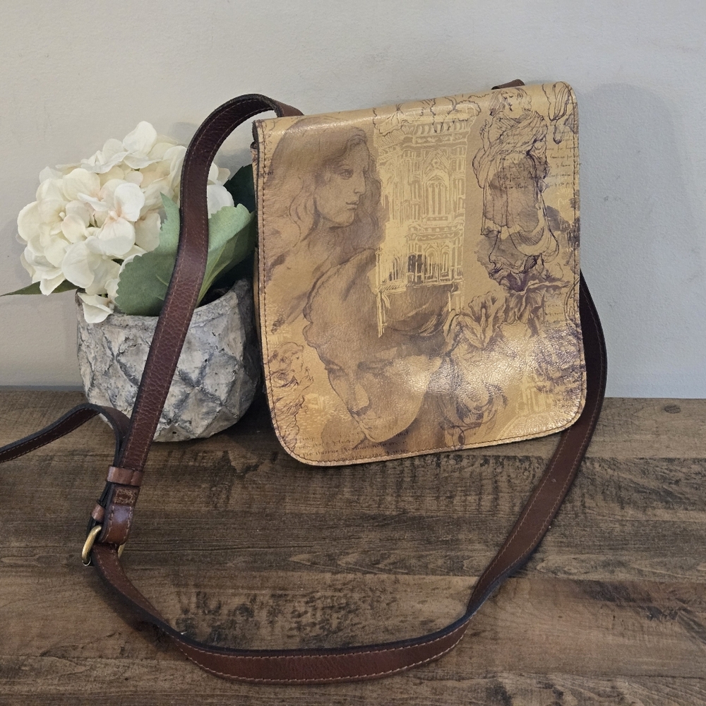 Patricia Nash leather Grenada Italian Dketchbook crossbody. NWT - Picture 10 of 16